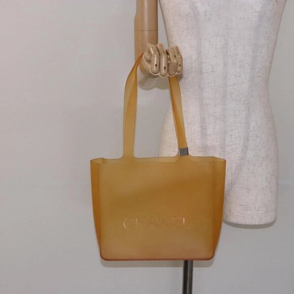 CHANEL Tote Bag Rubber Brown CC Auth bs28460 - Picture 16 of 16